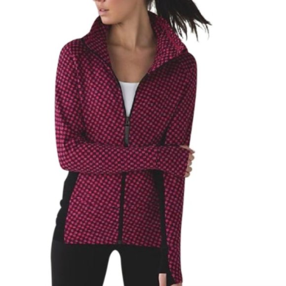 lululemon athletica Tops - Checkered Pink OG Radiant Jacket 2 Barbiecore